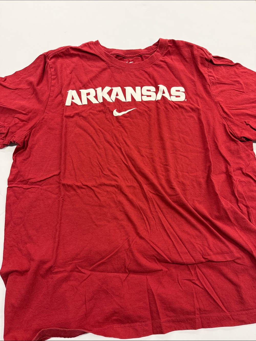 Nike Red Arkansas Crewneck Tee